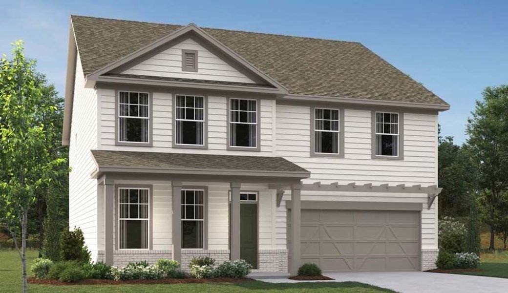 Rendering is for illustrative purposes. Actual exterior selections may vary by homesite.