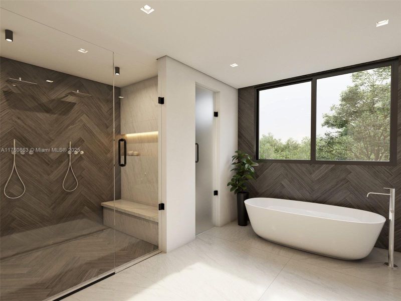 Furnished interior view inside a new home in , South Miami (Image 6).