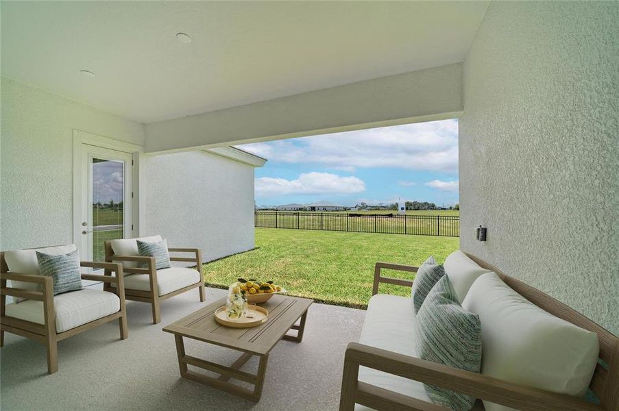 Exterior details and patio area of a home in North River Ranch, Parrish (Image 21).