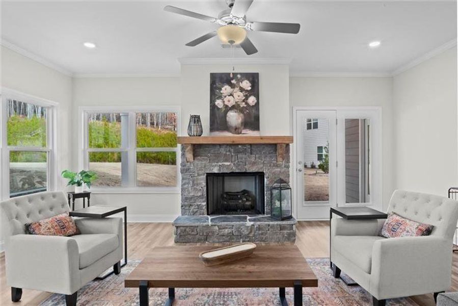 Furnished interior view inside a new home in Stratford at NatureWalk, Dallas (Image 5).