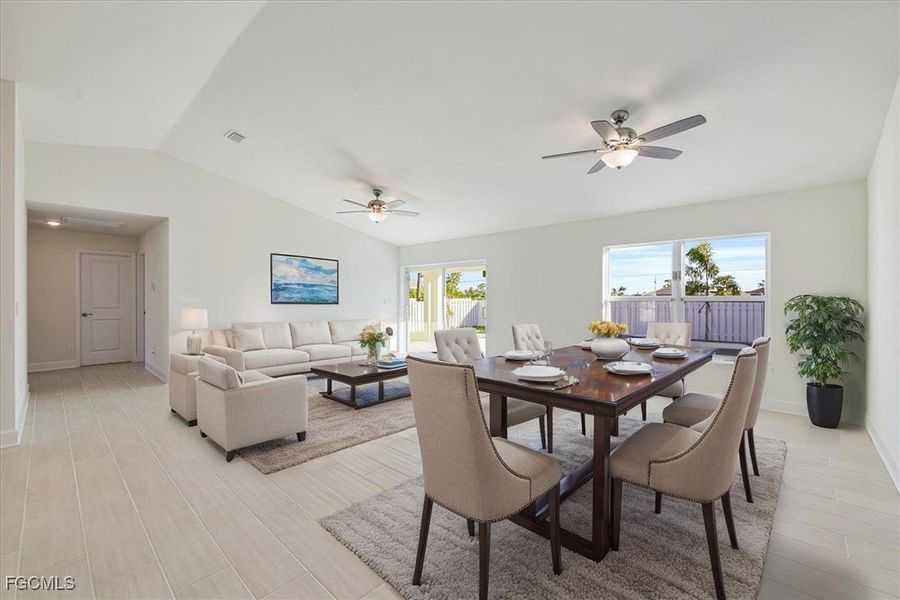 Furnished interior view inside a new home in Cape Coral, Cape Coral (Image 4). Furnished interior view inside a new home in Cape Coral, Cape Coral (Image 4).