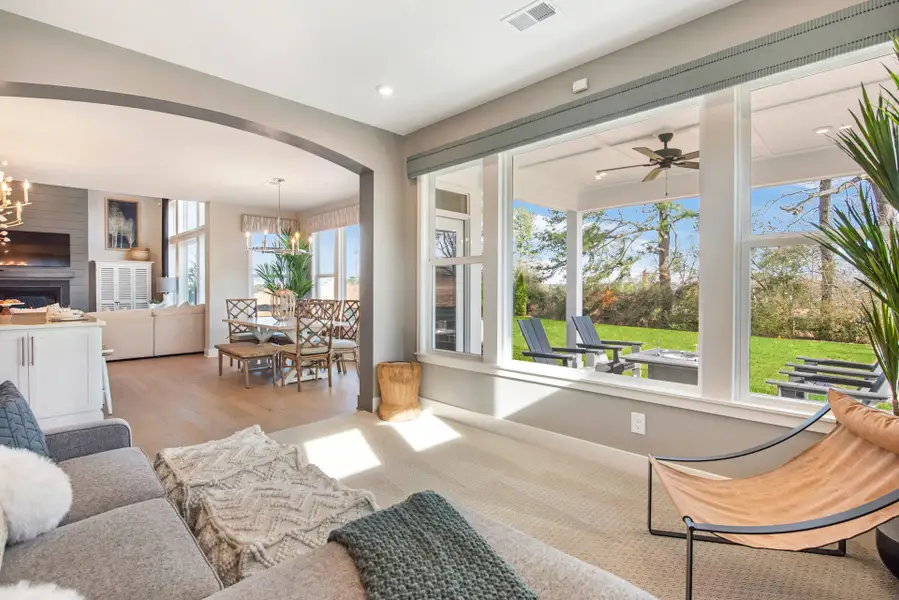 Representative furnished interior of a home built from the Grandin by Fischer Homes in The Dunes at Sandbar, Santa Rosa Beach (Image 83).