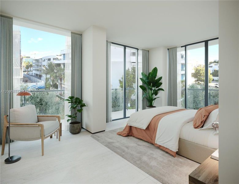 Furnished interior view inside a new home in , Bay Harbor Islands (Image 3).