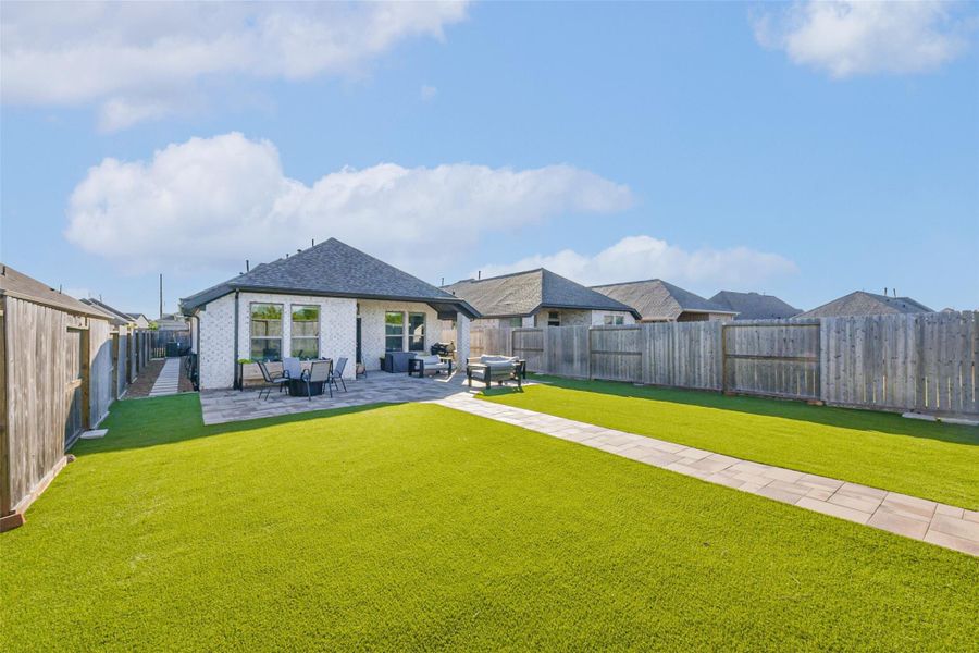 Exterior details and patio area of a home in , Katy (Image 27). Exterior details and patio area of a home in , Katy (Image 27).