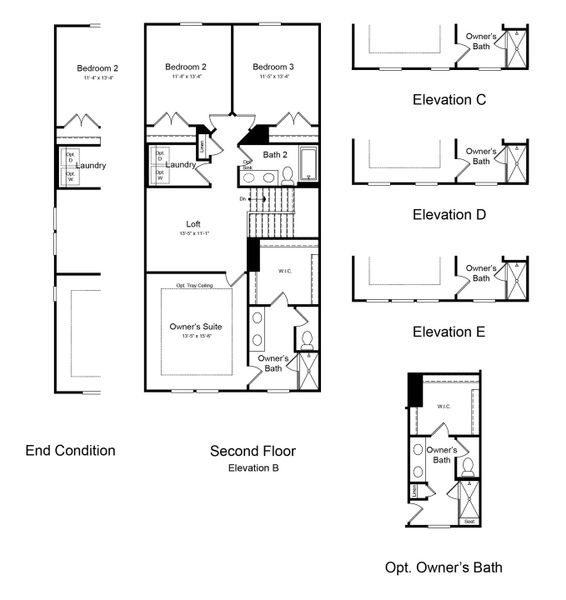 2D floor plan layout of this home in Forestville Station, Wake Forest, NC (Image 3). 2D floor plan layout of this home in Forestville Station, Wake Forest, NC (Image 3).