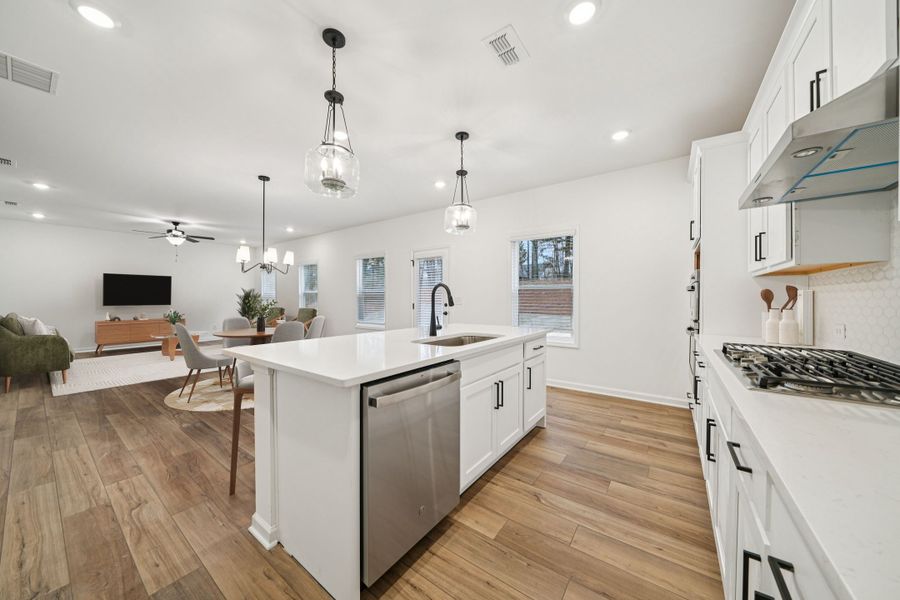 Representative furnished interior of a home built from the Cardiff by Ashton Woods in Eastlyn Crossing - Single Family, Flowery Branch (Image 3).