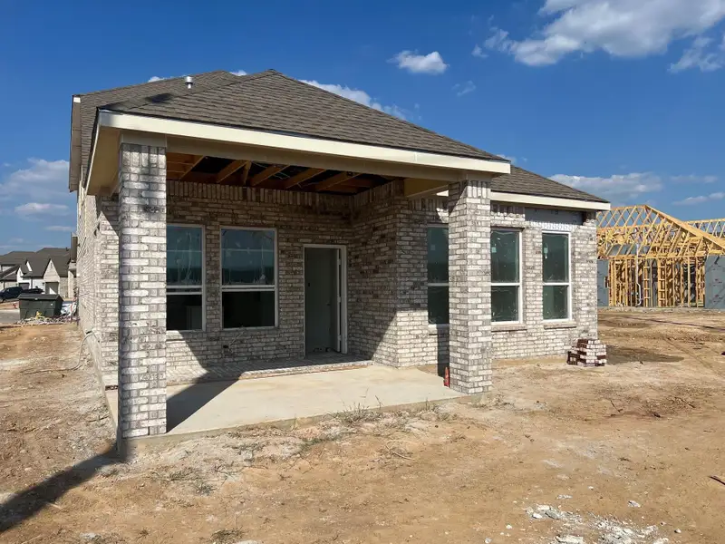 Exterior details and patio area of a home in Wood Leaf Reserve, Tomball (Image 3). Exterior details and patio area of a home in Wood Leaf Reserve, Tomball (Image 3).