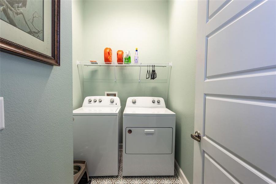 inside laundry room