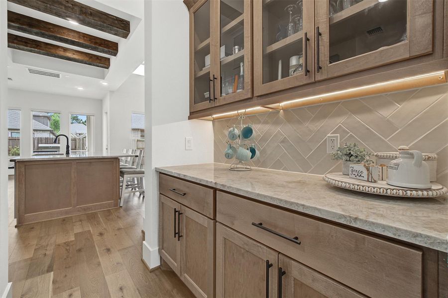 Furnished interior view inside a new home in The Highlands, Porter (Image 18).