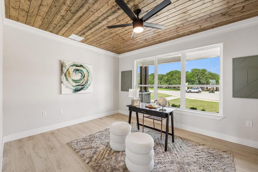 Furnished interior view inside a new home in , Salado (Image 15). Furnished interior view inside a new home in , Salado (Image 15).