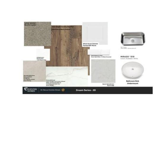 Sample of building materials used in homes in Laurel Landing, Alvin (Image 4).