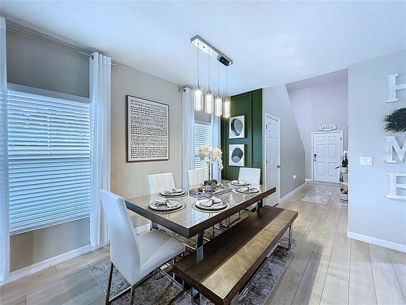 Beautiful Dining Room Accent Wall Beautiful Dining Room Accent Wall