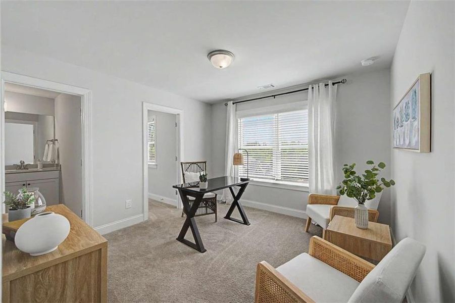 Furnished interior view inside a new home in The Estates at Hurricane Pointe, Douglasville (Image 31).