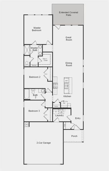 Structural options added include: Extended covered patio.