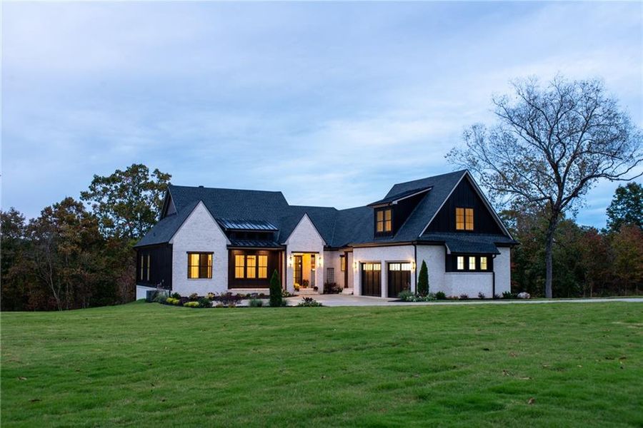 Front exterior of a new home in , Taylorsville, GA, highlighting curb appeal (Image 38). Front exterior of a new home in , Taylorsville, GA, highlighting curb appeal (Image 38).