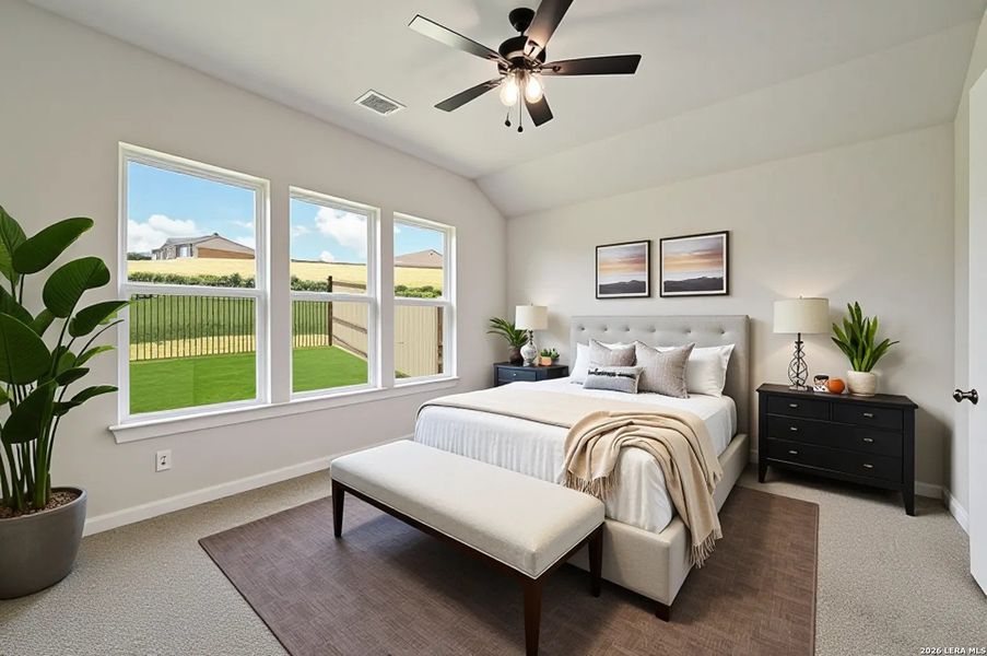 Furnished interior view inside a new home in Meyer Ranch, New Braunfels (Image 7).