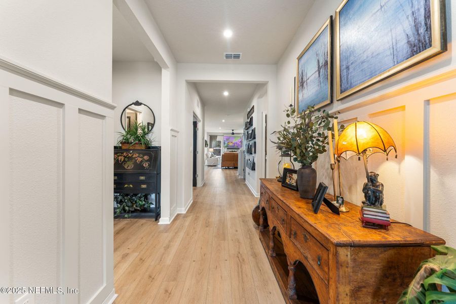 Furnished interior view inside a new home in Seminole Palms Single-Family Homes, Palm Coast (Image 48).