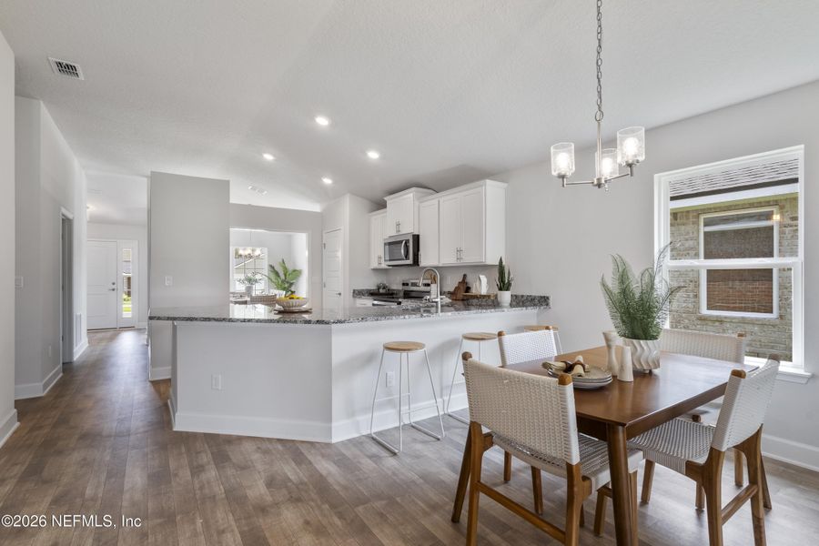 Furnished interior view inside a new home in Summerglen, Jacksonville (Image 10).