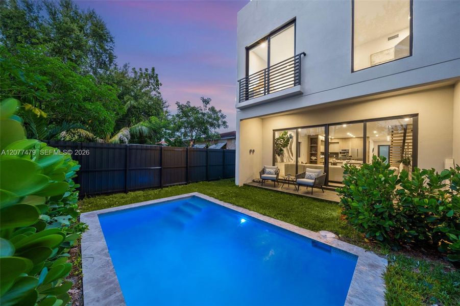 Exterior details and patio area of a home in , Miami (Image 24). Exterior details and patio area of a home in , Miami (Image 24).