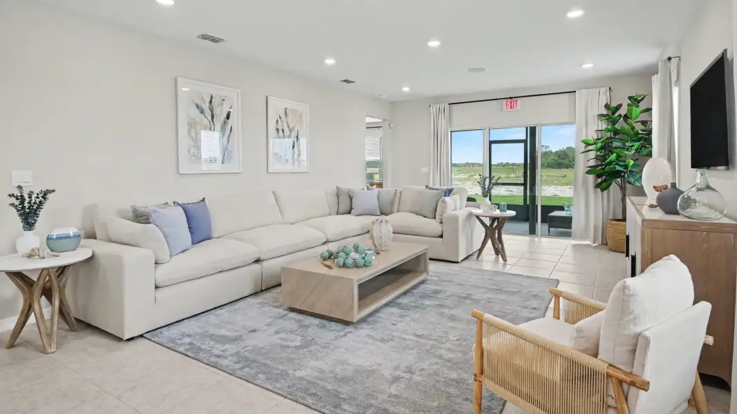 Furnished interior view inside a new home in Malabar Springs, Palm Bay (Image 6).