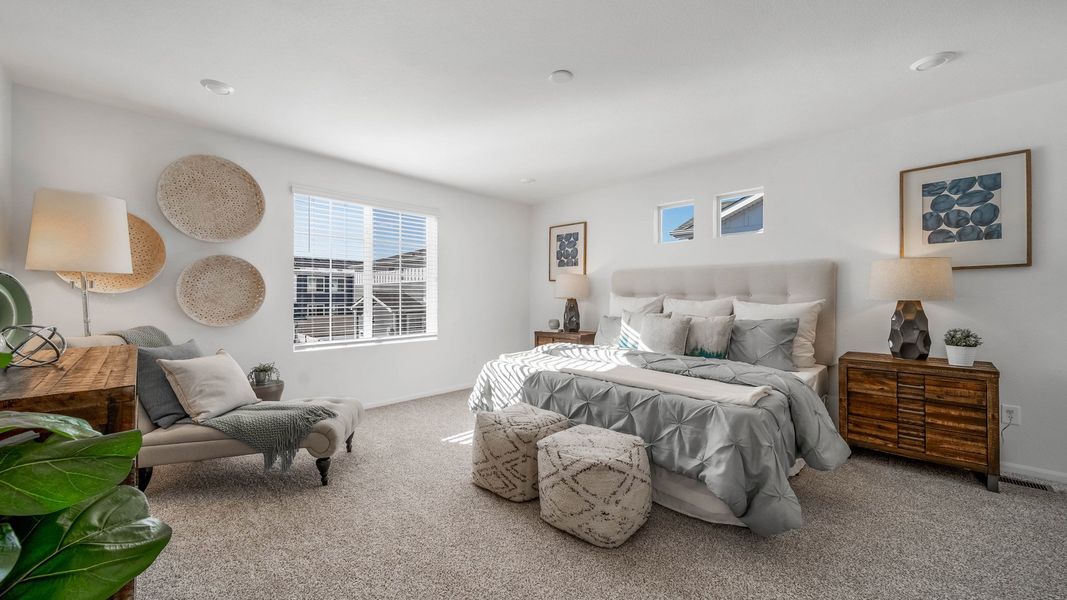 Furnished interior view inside a new home in Green Valley Ranch, Aurora (Image 29).