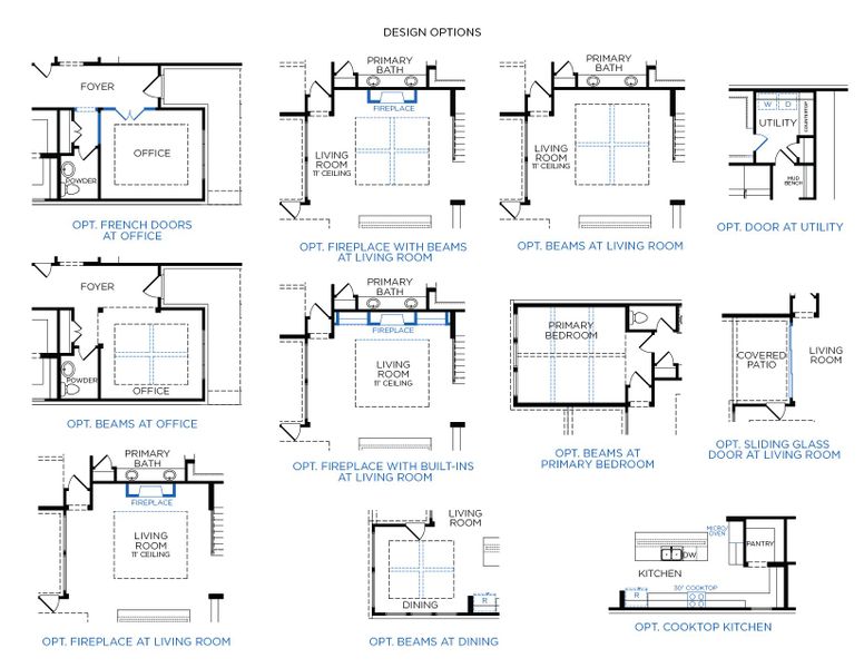 2D floor plan layout for the Tuscany by Tricoast Homes in Lago Mar 50' & 55', Texas City, TX (Image 4). 2D floor plan layout for the Tuscany by Tricoast Homes in Lago Mar 50' & 55', Texas City, TX (Image 4).
