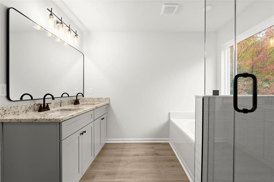 Furnished interior view inside a new home in , Austell (Image 10).