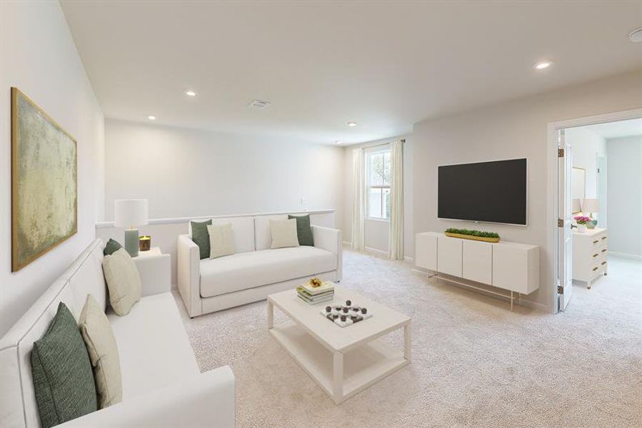 Furnished interior view inside a new home in Sterling Oaks, Ash (Image 11).