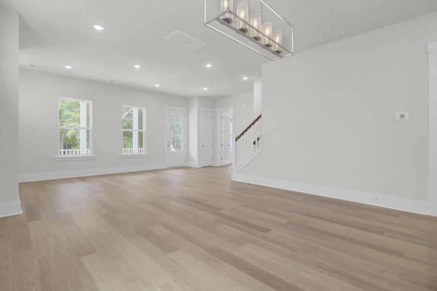 Spacious, unfurnished interior of a new home in Indigo Grove Single Family Homes, Johns Island (Image 39). Spacious, unfurnished interior of a new home in Indigo Grove Single Family Homes, Johns Island (Image 39).
