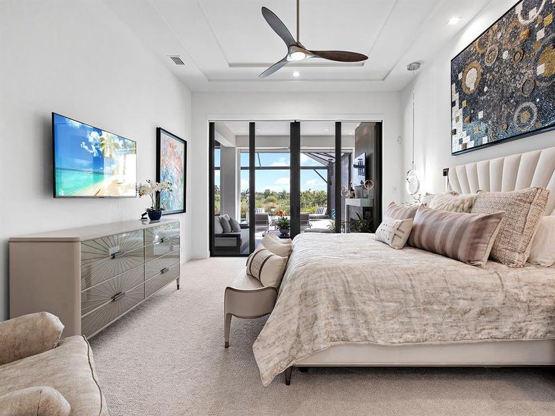 Furnished interior view inside a new home in Wild Blue at Waterside, Sarasota (Image 41). Furnished interior view inside a new home in Wild Blue at Waterside, Sarasota (Image 41).