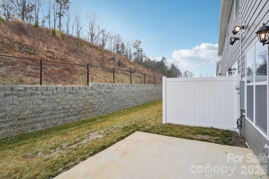 Exterior details and patio area of a home in , Weaverville (Image 4).