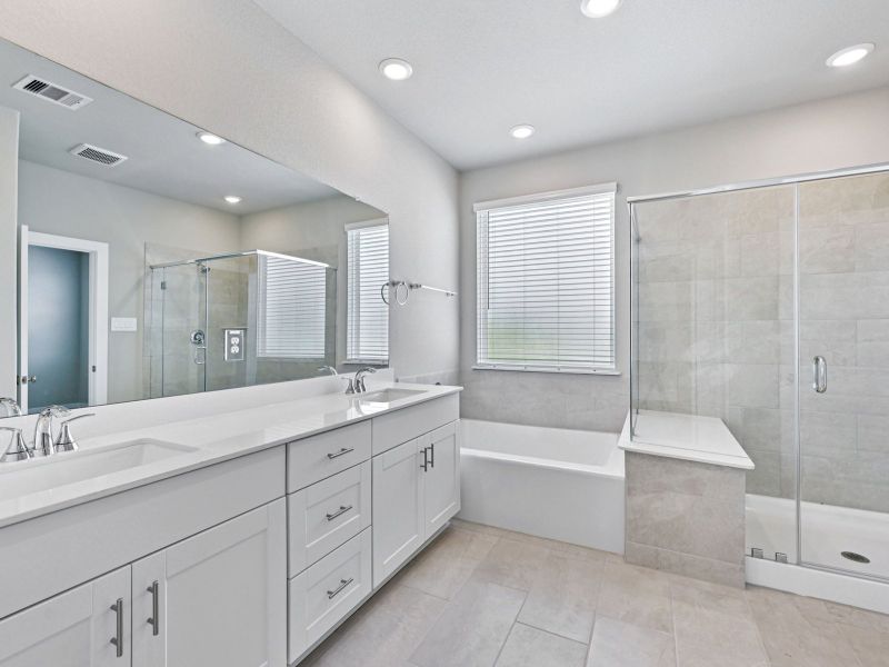 Furnished interior view inside a new home in Spring Brook Village - City Series, Houston (Image 8).