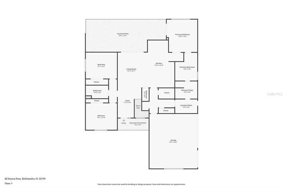 2D floor plan layout of this home in , Ocklawaha, FL (Image 6). 2D floor plan layout of this home in , Ocklawaha, FL (Image 6).