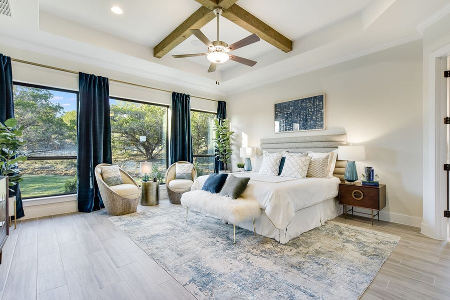 Representative furnished interior of a home built from the Siena III by Giddens Homes in Clearwater Ranch, Liberty Hill (Image 20).