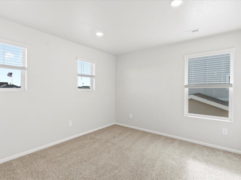 The Pagosa floorplan image taken at a Meritage Homes community in Johnstown, CO