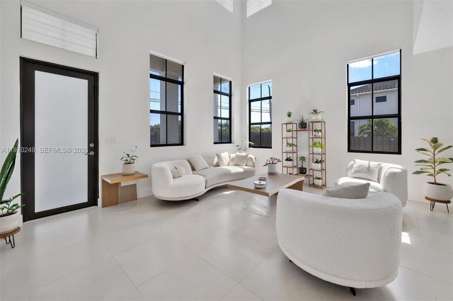 Furnished interior view inside a new home in , Miami (Image 16).