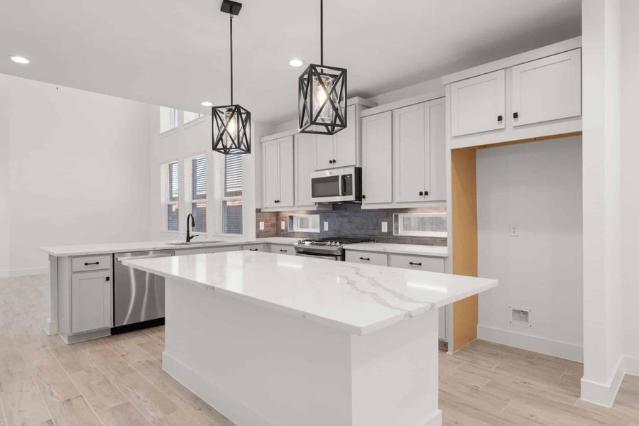 Furnished interior view inside a new home in Wood Leaf Reserve, Tomball (Image 13).