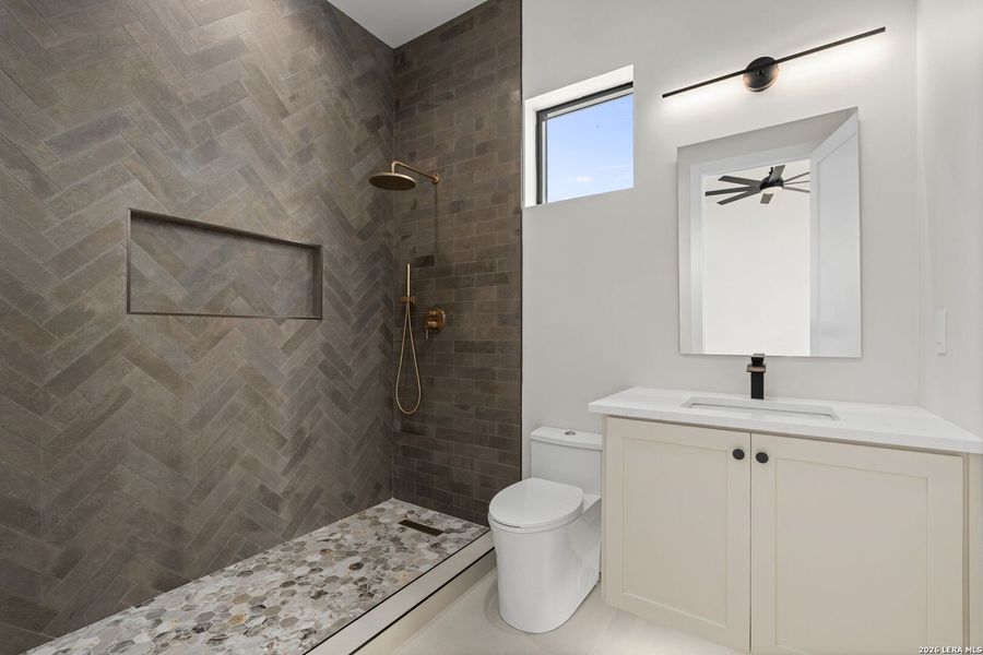 Furnished interior view inside a new home in , San Antonio (Image 42).