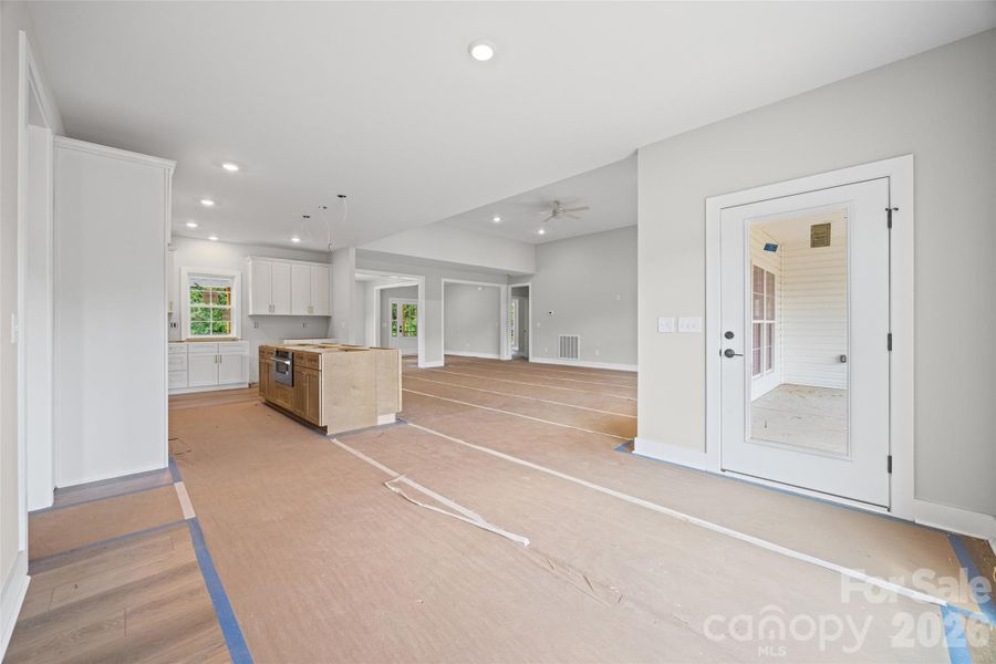 Easy access to the covered back porch.