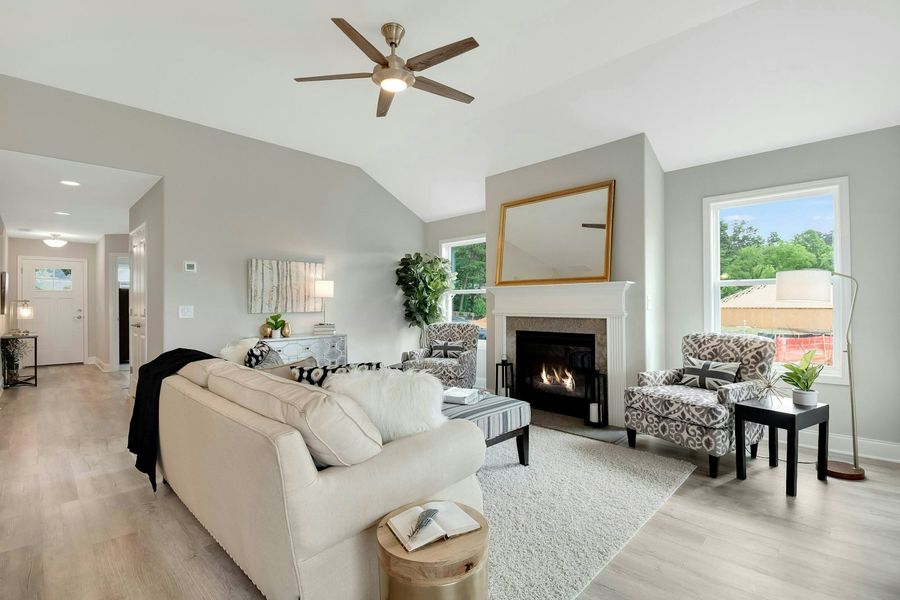 Representative furnished interior of a home built from the The Everleigh by Windsong Properties in Madeira, Acworth (Image 21).