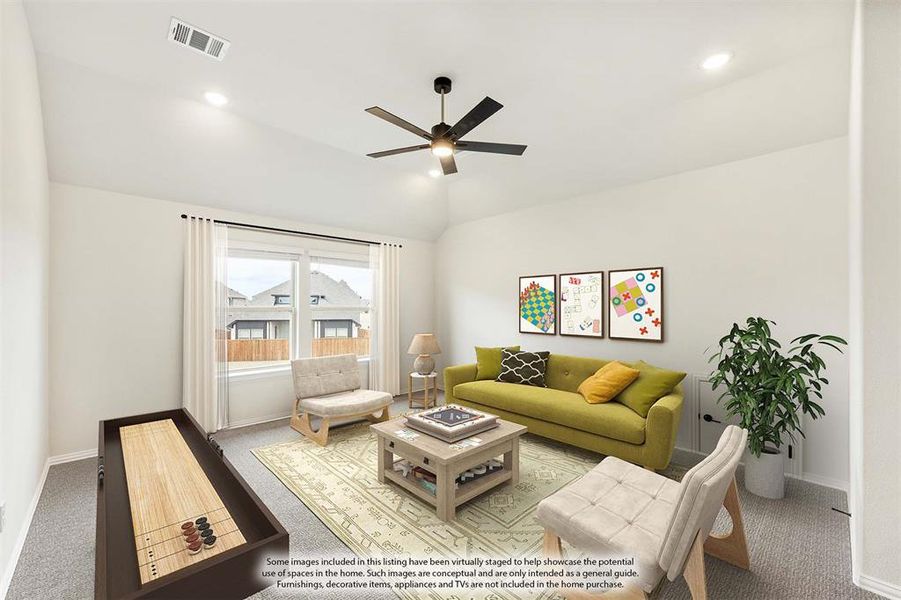 Furnished interior view inside a new home in ArrowBrooke, Aubrey (Image 20). Furnished interior view inside a new home in ArrowBrooke, Aubrey (Image 20).