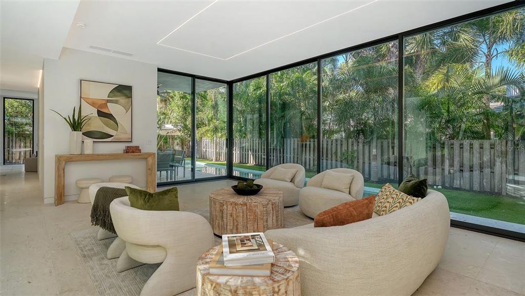 Furnished interior view inside a new home in , Sarasota (Image 3). Furnished interior view inside a new home in , Sarasota (Image 3).
