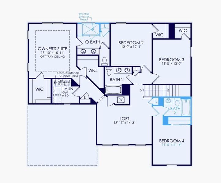 2D floor plan layout of this home in Rose Creek, Cumming, GA (Image 3). 2D floor plan layout of this home in Rose Creek, Cumming, GA (Image 3).