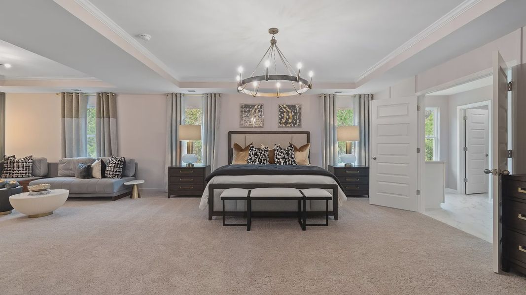 Furnished interior view inside a new home in Copperfield, Locust Grove (Image 27).