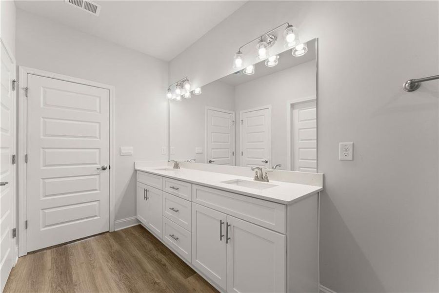 Furnished interior view inside a new home in The Fields of Walnut Creek, Pendergrass (Image 12).
