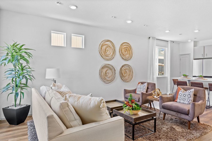 Furnished interior view inside a new home in Banning Lewis Ranch - New Homes Colorado Springs, Colorado Springs (Image 10).