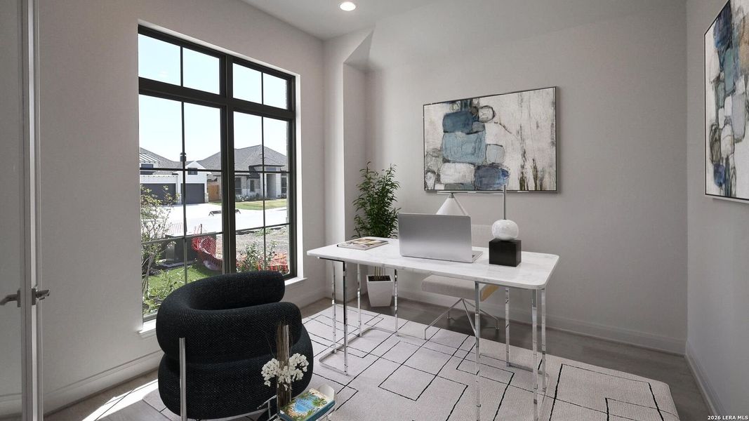 Furnished interior view inside a new home in Meadows of Mill Creek, Seguin (Image 8).