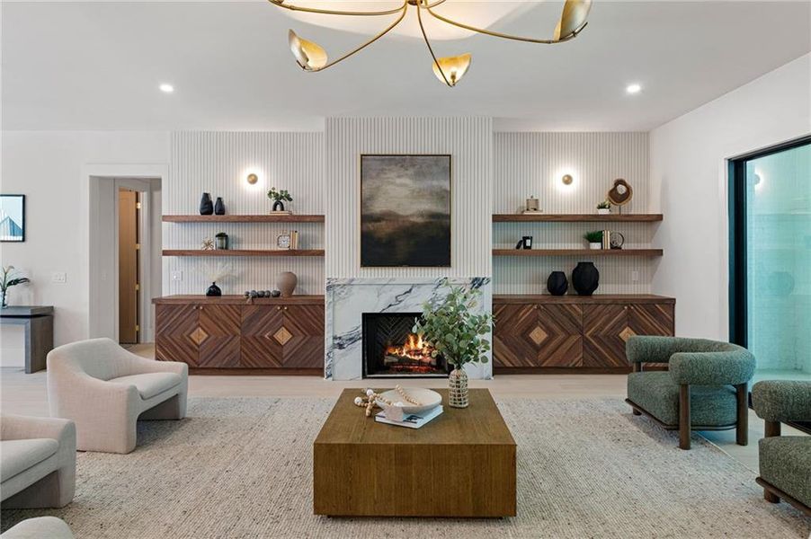 Furnished interior view inside a new home in , Atlanta (Image 6).
