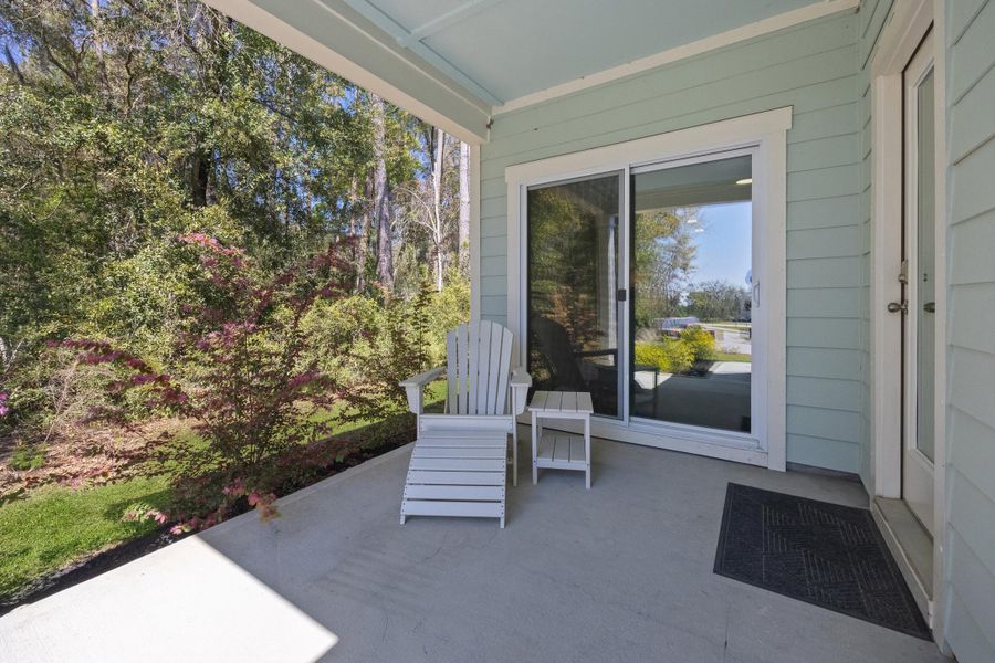 Exterior details and patio area of a home in , Beaufort (Image 21).
