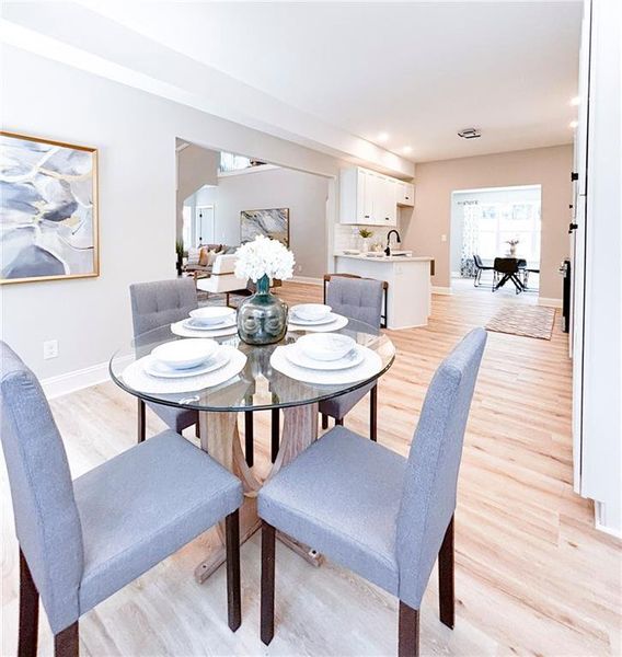 Furnished interior view inside a new home in , Monticello (Image 8).